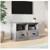 Image de Meuble TV gris béton 80x35x50 cm bois d'ingénierie816284