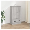 Image de Buffet Haut, Armoire Latérale, Meuble de Rangement, Organisateur de Salon Salle de Séjour Intérieur, Moderne, Sonoma Gris Bois d'Ingénierie
