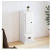 Image de Buffet haut blanc 36x35,5x103,5 cm bois d ingénierie