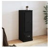 Image de Buffet haut noir 36x35,5x103,5 cm bois d ingénierie