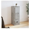 Image de Buffet haut gris béton 36x35,5x103,5 cm bois d'ingénierie816308