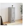 Image de Buffet haut sonoma gris 36x35,5x103,5 cm bois d ingénierie
