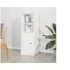 Image de Buffet haut blanc 36x35,5x103,5 cm bois d ingénierie