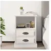 Image de Table de chevet blanc 43x36x60 cm