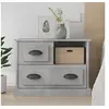 Image de Table de chevet gris béton 60x39x45 cm816364