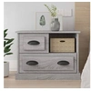 Image de Table de chevet sonoma gris 60x39x45 cm