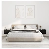 Image de Tables de chevet murales 2 pcs noir 41,5x36x28 cm