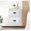 Image de Table de chevet murale blanc 41,5x36x53 cm816392