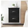 Image de Table de chevet murale noir 41,5x36x53 cm816394