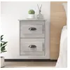 Image de Tables de chevet murales 2 pcs sonoma gris 41,5x36x53 cm