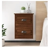 Image de Table de chevet murale chêne marron 41,5x36x53 cm816406