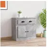Image de Buffet gris béton 70x35,5x67,5 cm bois d ingénierie