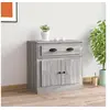 Image de Buffet, Meuble de Rangement avec Porte, Armoire de Rangement, Organisateur Intérieur Salon, Moderne, Sonoma Gris Bois d'Ingénierie