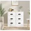 Image de Buffet blanc 70x35,5x67,5 cm bois d'ingénierie816432