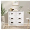 Image de Buffet blanc brillant 70x35,5x67,5 cm bois d'ingénierie816434