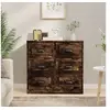 Image de Buffet chêne fumé 70x35,5x67,5 cm bois d ingénierie