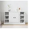 Image de Buffet, Armoire Latérale avec Porte, Meuble de Rangement, Organisateur de Salon Salle de Séjour, Moderne, Blanc Bois d'Ingénierie