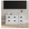 Image de Meuble TV blanc brillant 100x35,5x45 cm bois d'ingénierie816450