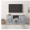 Image de Meuble TV gris béton 100x35,5x45 cm bois d ingénierie