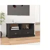 Image de Meuble TV noir 93x35,5x45 cm bois d ingénierie