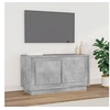 Image de Meuble TV gris béton 80x35x45 cm bois d ingénierie