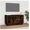 Image de Meuble TV chêne fumé 80x35x45 cm bois d'ingénierie819857