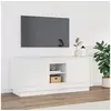 Image de Meuble TV blanc 102x35x45 cm bois d ingénierie