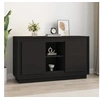 Image de Buffet Noir 102x35x60 cm bois d ingénierie