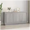 Image de Buffet sonoma gris 102x35x55 cm bois d ingénierie