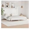 Image de Bedframe massief hout wit 200x200 cm832005