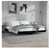 Image de Bedframe massief hout zwart 200x200 cm832110