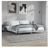 Image de Bedframe bewerkt hout betongrijs 200x200 cm832113