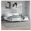 Image de Bedframe bewerkt hout hoogglans wit 160x200 cm832127