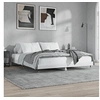 Image de Bedframe bewerkt hout hoogglans wit 140x200 cm832143