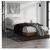 Image de Bedframe zonder matras bewerkt hout bruin eikenkleur 100x200 cm832164