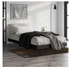 Image de Bedframe bewerkt hout zwart 90x200 cm832166
