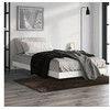Image de Bedframe bewerkt hout hoogglans wit 90x190 cm832199