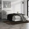 Image de Bedframe bewerkt hout grijs sonoma eikenkleurig 90x190 cm832203