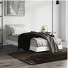 Image de Bedframe bewerkt hout hoogglans wit 75x190 cm832207