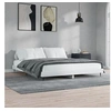 Image de Bedframe bewerkt hout hoogglans wit 200x200 cm832215