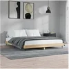 Image de Cadre de lit sans matelas chêne sonoma 180x200 cm