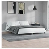 Image de Bedframe bewerkt hout hoogglans wit 160x200 cm832231