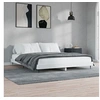 Image de Bedframe bewerkt hout wit 150x200 cm832237