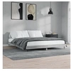 Image de Bedframe bewerkt hout grijs sonoma eikenkleurig 140x200 cm832251