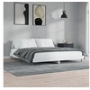 Image de Bedframe LED massief hout wit 120x200 cm832253