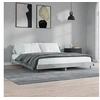 Image de Bedframe bewerkt hout betongrijs 120x200 cm832257