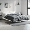 Image de Bedframe bewerkt hout wit 120x190 cm832293