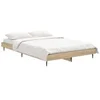 Image de Lit sonoma 193 x 123 x 20 cm en bois de couleur