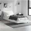 Image de Bedframe bewerkt hout wit 75x190 cm832309