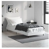 Image de Bedframe bewerkt hout hoogglans wit 75x190 cm832311